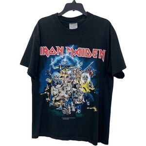Vintage 1996 Iron Maiden T-Shirt Black Medium Best of the Beast Heavy Metal